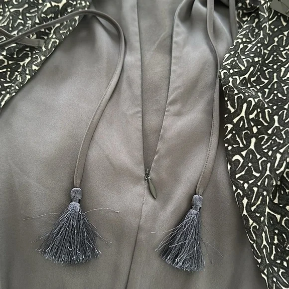 NWT Jumpsuit with Chiffon Overlay - Picture 8 of 9